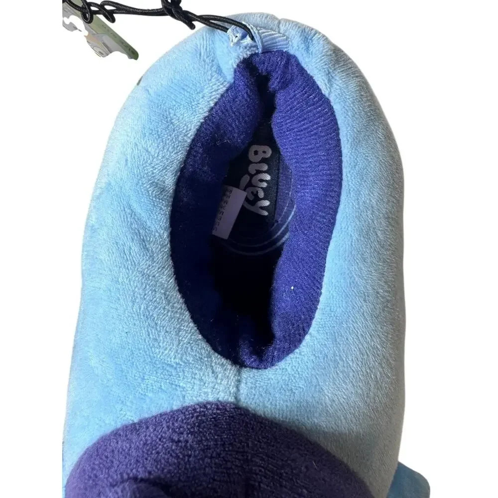 Bluey & Bingo Plush Slippers Size 9/10 Kids Cartoon Comfort New